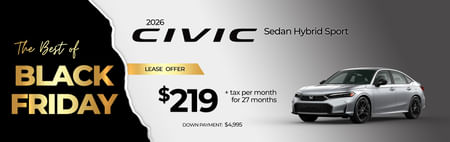 2026 Civic Hybrid Lease Special