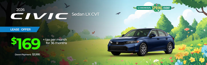 2026 Civic Sedan Lease Special