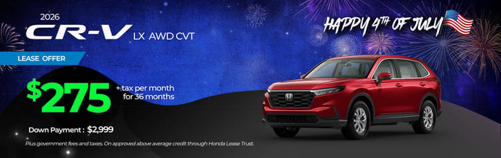 Lease Loyalty/Conquest 2026 Honda CR-V LX