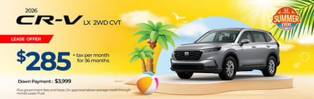 Lease 2026 Honda CR-V LX $285