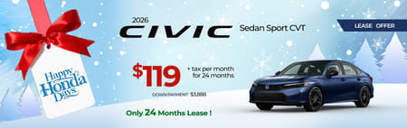 2026 Civic Sedan Lease Special 
