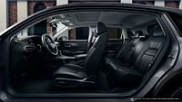 Modern Steel Metallic Honda HR-V EX-L 2023 with black interior