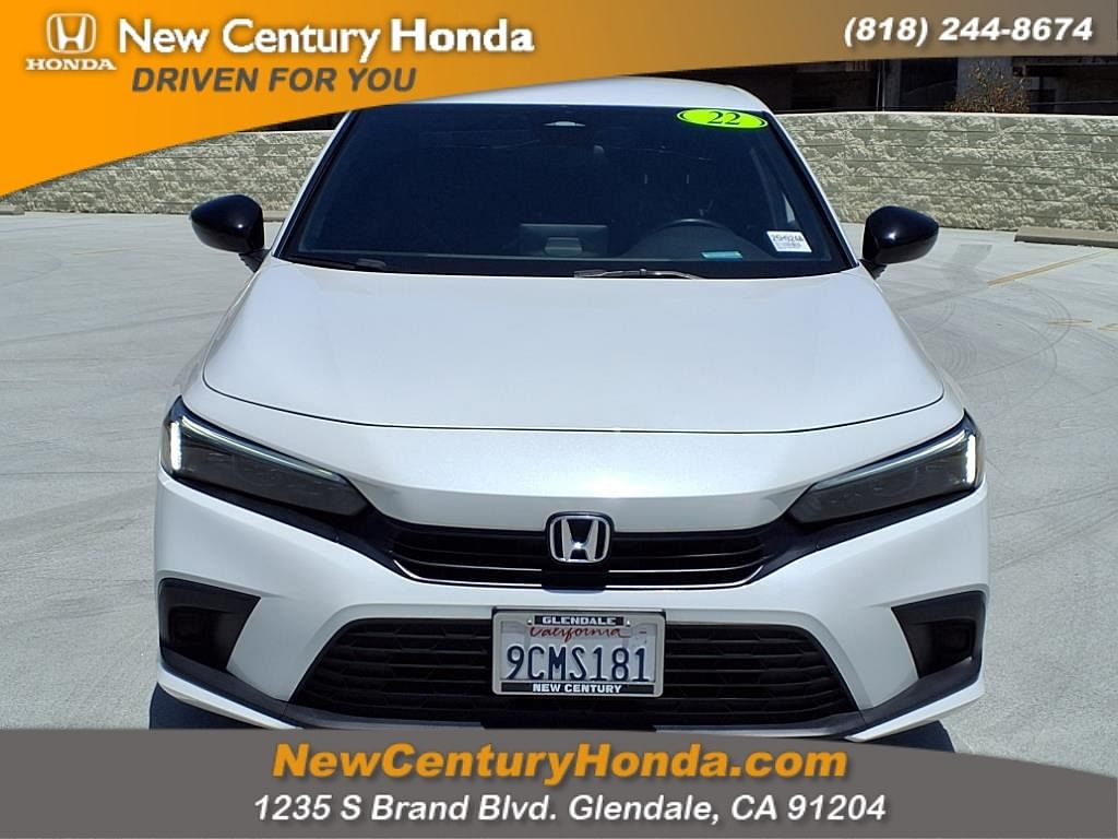 Used 2022 Honda Civic Sport with VIN 2HGFE2F53NH595263 for sale in Glendale, CA