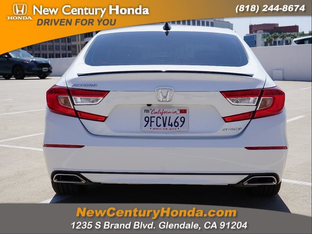 Used 2022 Honda Accord Sport with VIN 1HGCV1F3XNA120610 for sale in Glendale, CA