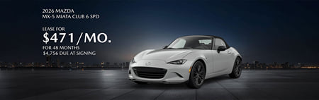 Lease 2026 Mazda MX-5 Miata Club $471