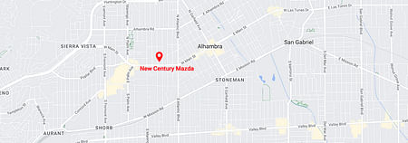 map of New Century Mazda