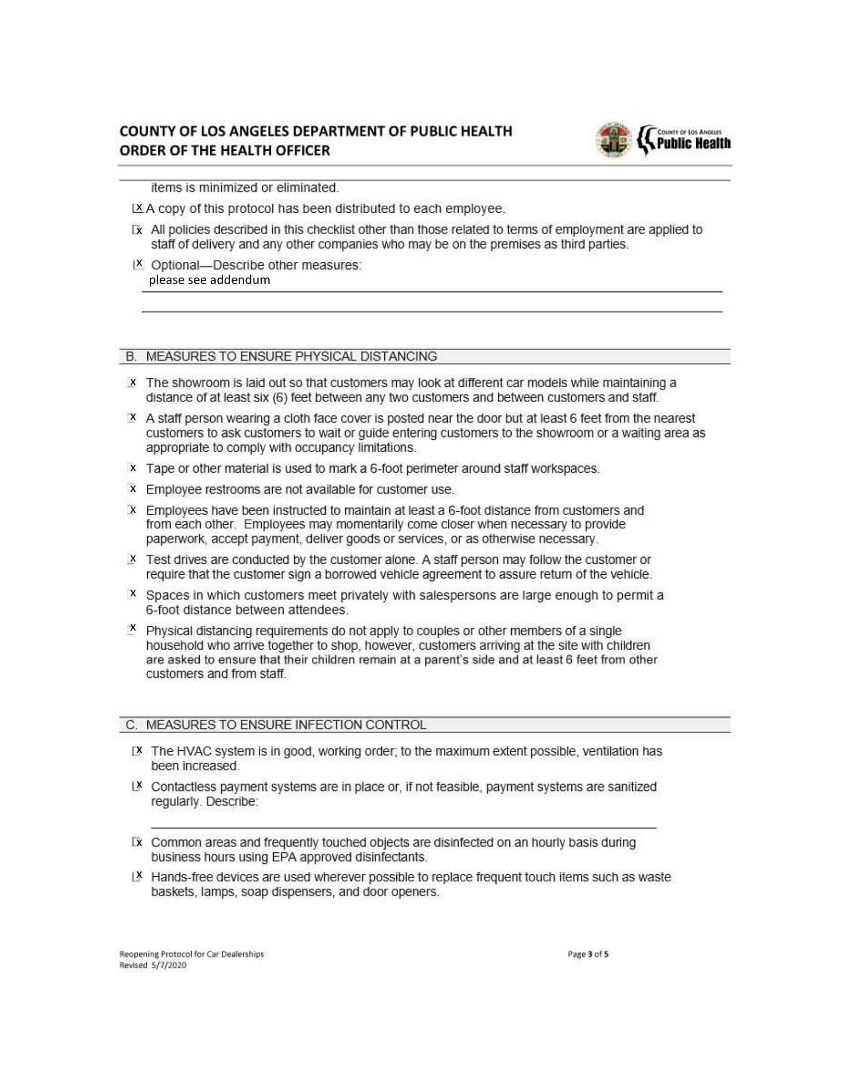 Country of Los Angeles Public Heath Page 2