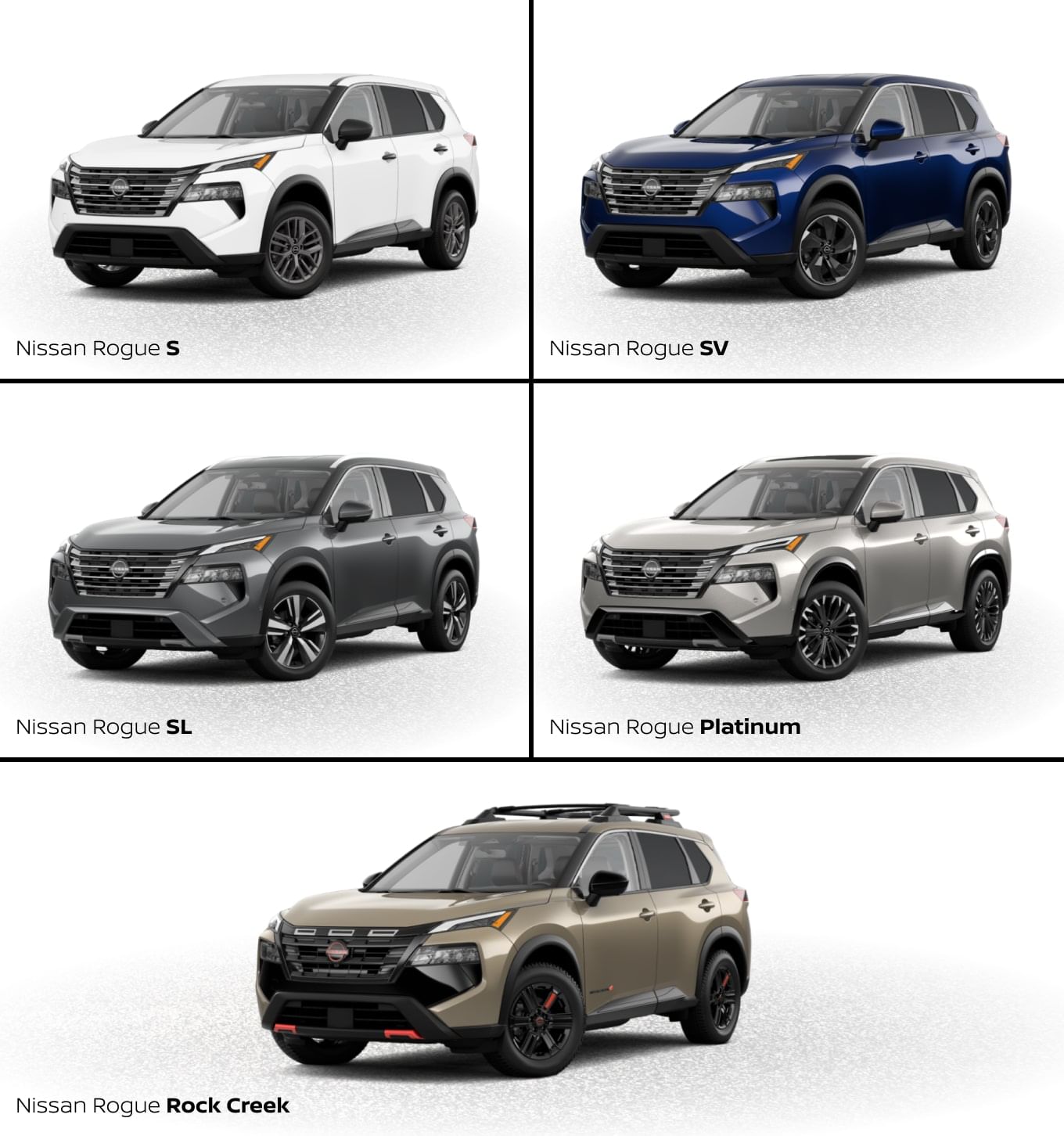 2025 Nissan Rogue vs. 2024 Nissan Rogue Trims