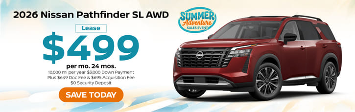 Lease 2026 Nissan Pathfinder SL $499