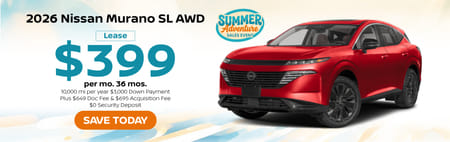 Lease 2026 Nissan Murano SL $399