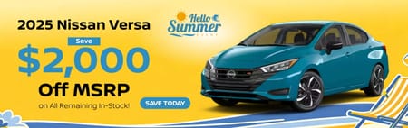 New Versa $2000 off MSRP