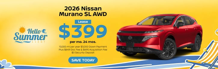 Lease 2026 Nissan Murano SL $399