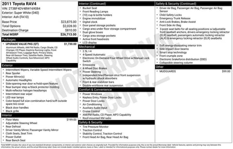 imagen de 2011 Toyota RAV4 Base
