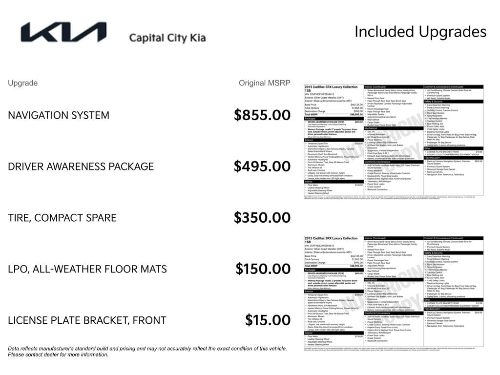 2 thumbnail image of  2015 Cadillac SRX Luxury