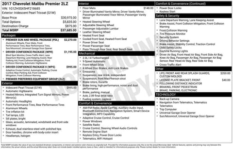 1 image of 2017 Chevrolet Malibu Premier