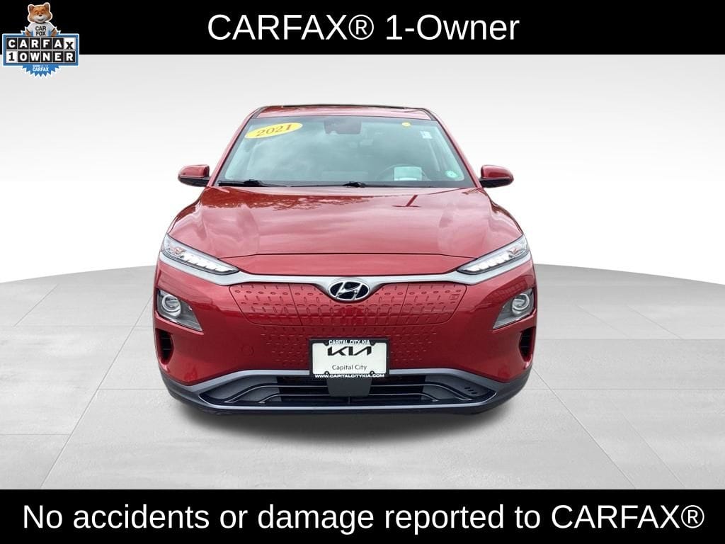 Used 2021 Hyundai Kona EV Ultimate with VIN KM8K53AG5MU121687 for sale in Chelmsford, MA