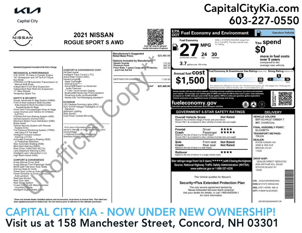 2021 Nissan Rogue Sport