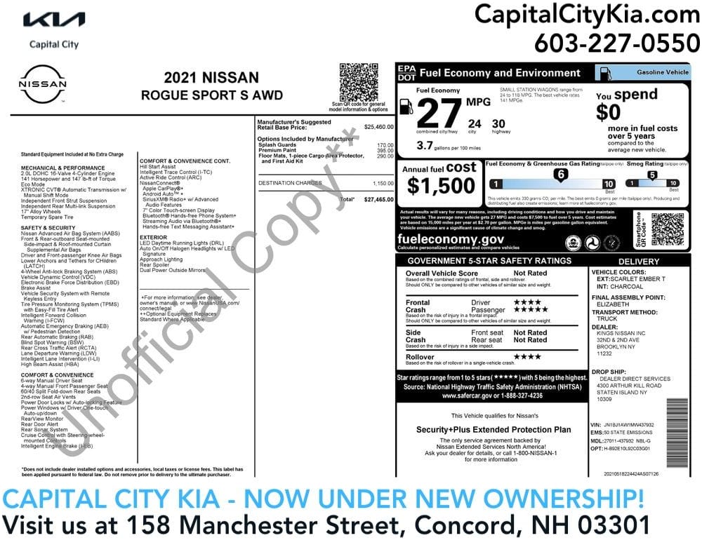 2021 Nissan Rogue Sport