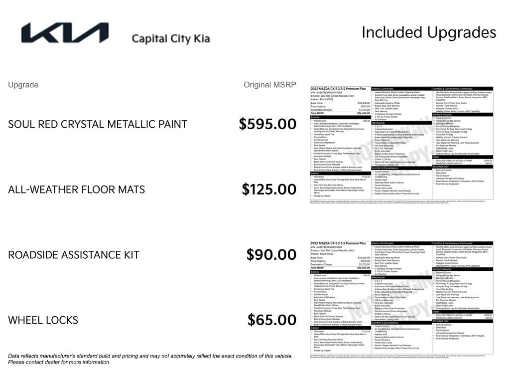 2 thumbnail image of  2022 Mazda CX-5 2.5 S Premium Plus Package