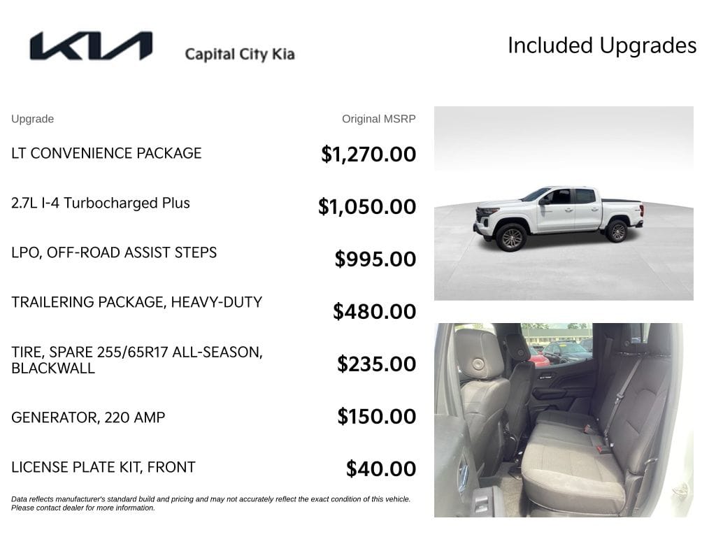4 thumbnail image of  2023 Chevrolet Colorado LT