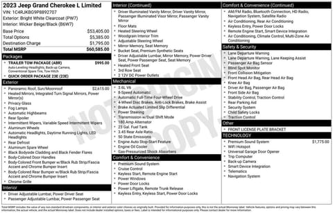 1 image of 2023 Jeep Grand Cherokee L Limited
