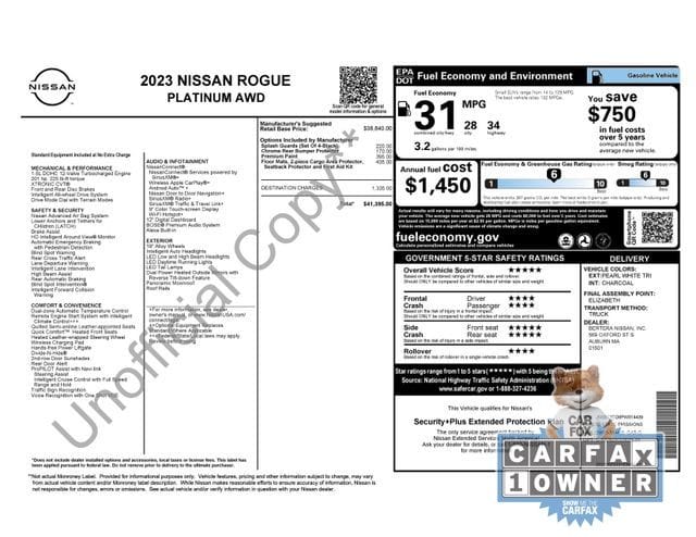 32 thumbnail image of  2023 Nissan Rogue Platinum