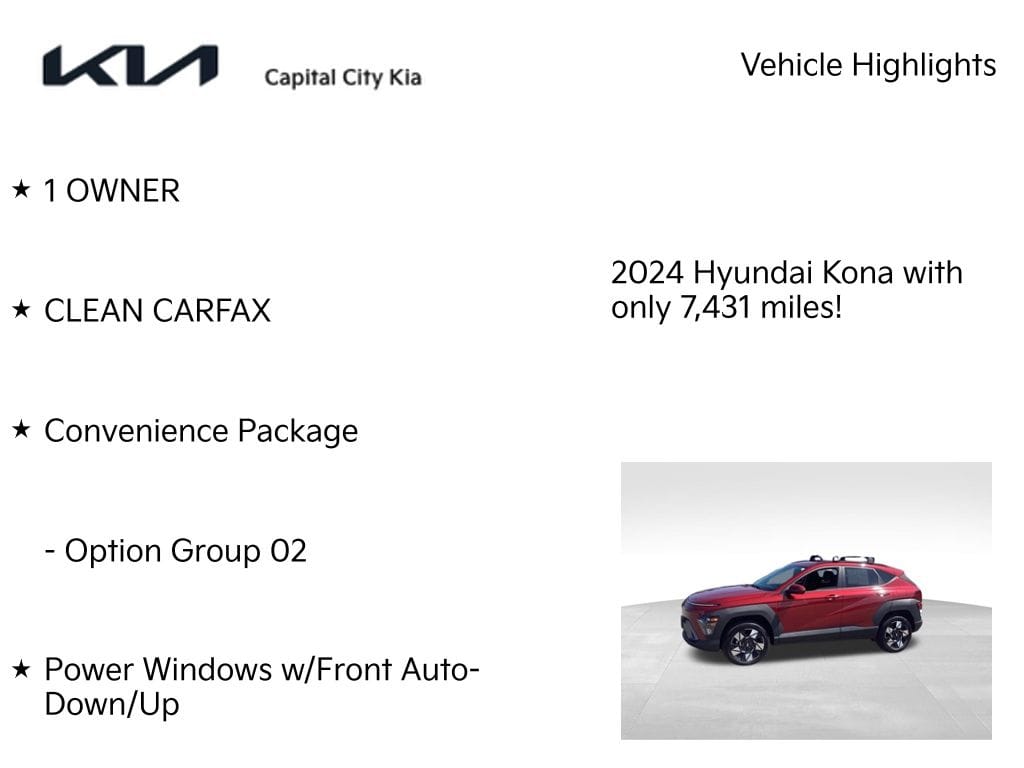 8 imagen en miniatura de 2024 Hyundai Kona SEL