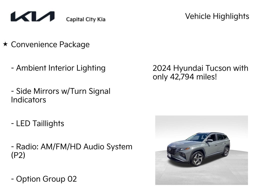 8 thumbnail image of  2024 Hyundai Tucson SEL