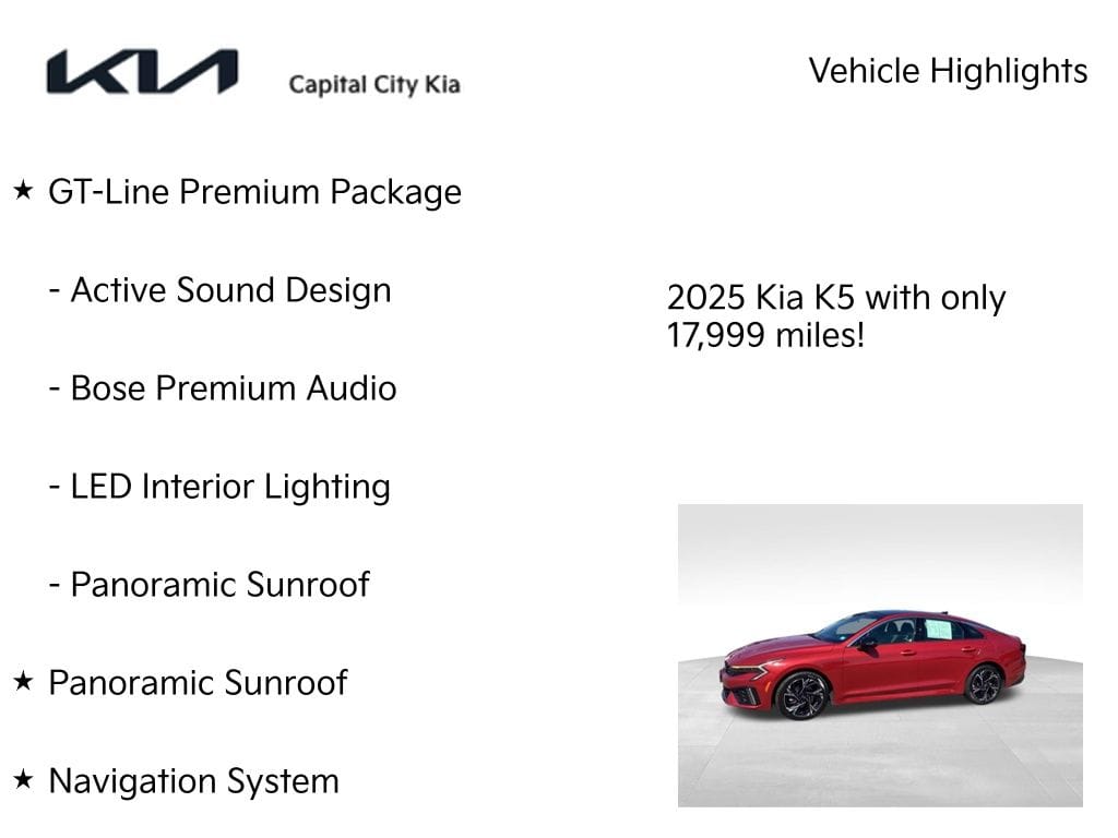 8 imagen en miniatura de 2025 Kia K5 GT-Line