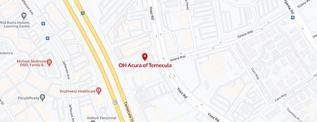 map of OH Acura of Temecula