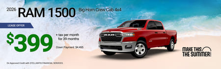 Lease 2026 Ram 1500 Big Horn $399
