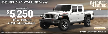 New 2026 Jeep Gladiator Rubicon Purchase Offer