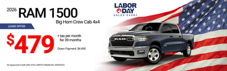 Lease 2026 Ram 1500 Big Horn $479