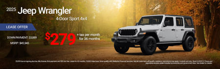 2025 Jeep Wrangler Sport Lease Special
