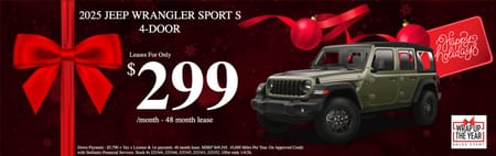 2025 Jeep Wrangler Sport Lease Special