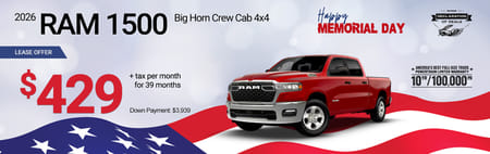 Lease 2026 Ram 1500 Big Horn $429