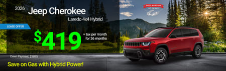 2026 Cherokee Lease Special