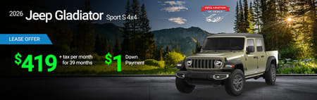 Jeep Gladiator Sport Lease Offer
