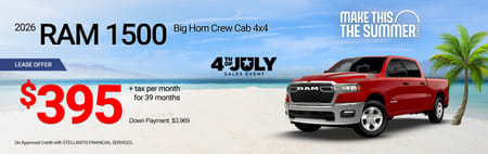 Lease 2026 Ram 1500 Big Horn $395