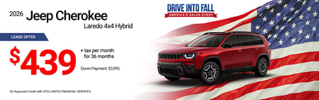 Lease 2026 Jeep Cherokee Laredo $439