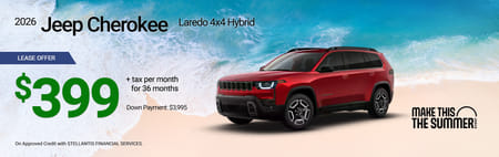 Lease 2026 Jeep Cherokee Laredo $399