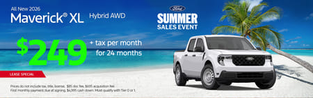 Lease 2026 Ford Maverick XL $249