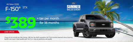 Lease 2026 Ford F-150 STX $389