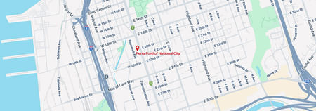 map of Perry Ford of National City