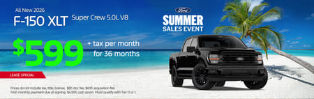 Lease 2026 Ford F-150 XLT $599