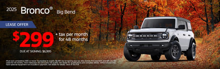 2025 Bronco Lease Special