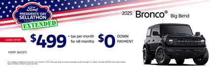 Bronco Lease Special