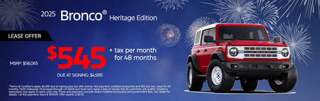 Bronco Heritage Lease Special