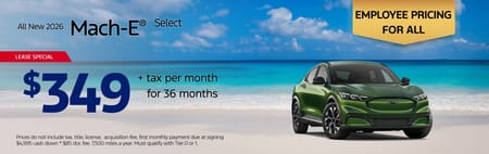 Lease 2026 Ford Mach-E Select $349