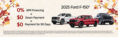 0% + $0 Down + No Payment